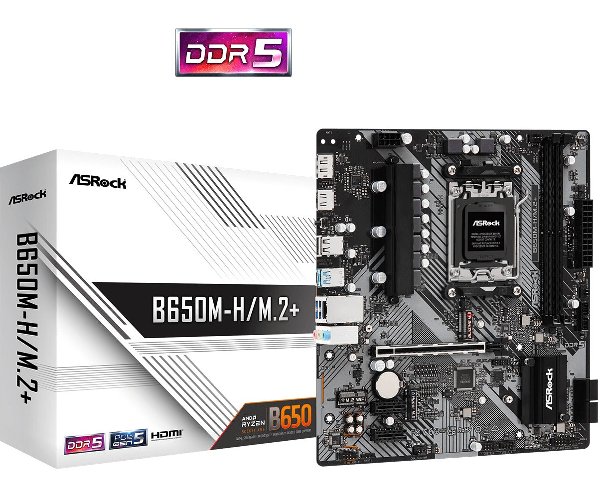 ASRock B650M-H/M.2+ DDR5 Motherboard | DataBlitz