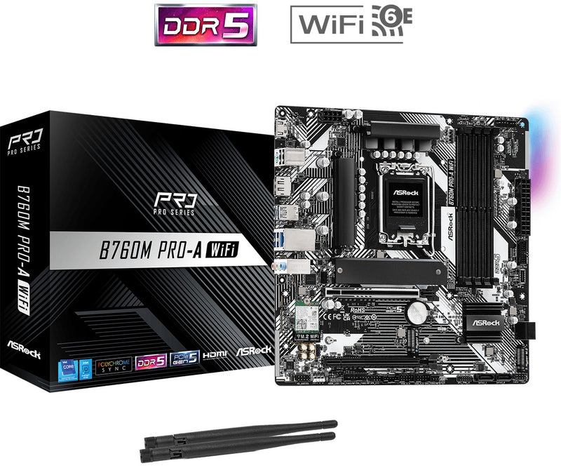 ASRock B760M Pro-A WiFi Motherboard | DataBlitz