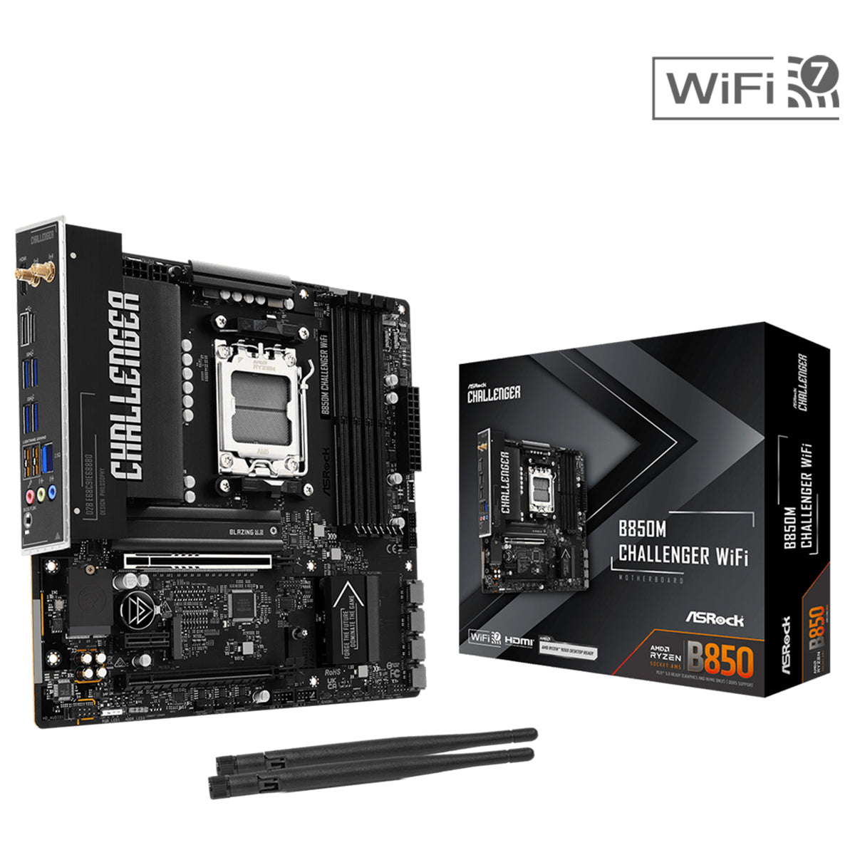 ASRock B850M Challenger WiFi DDR5 AMD Motherboard