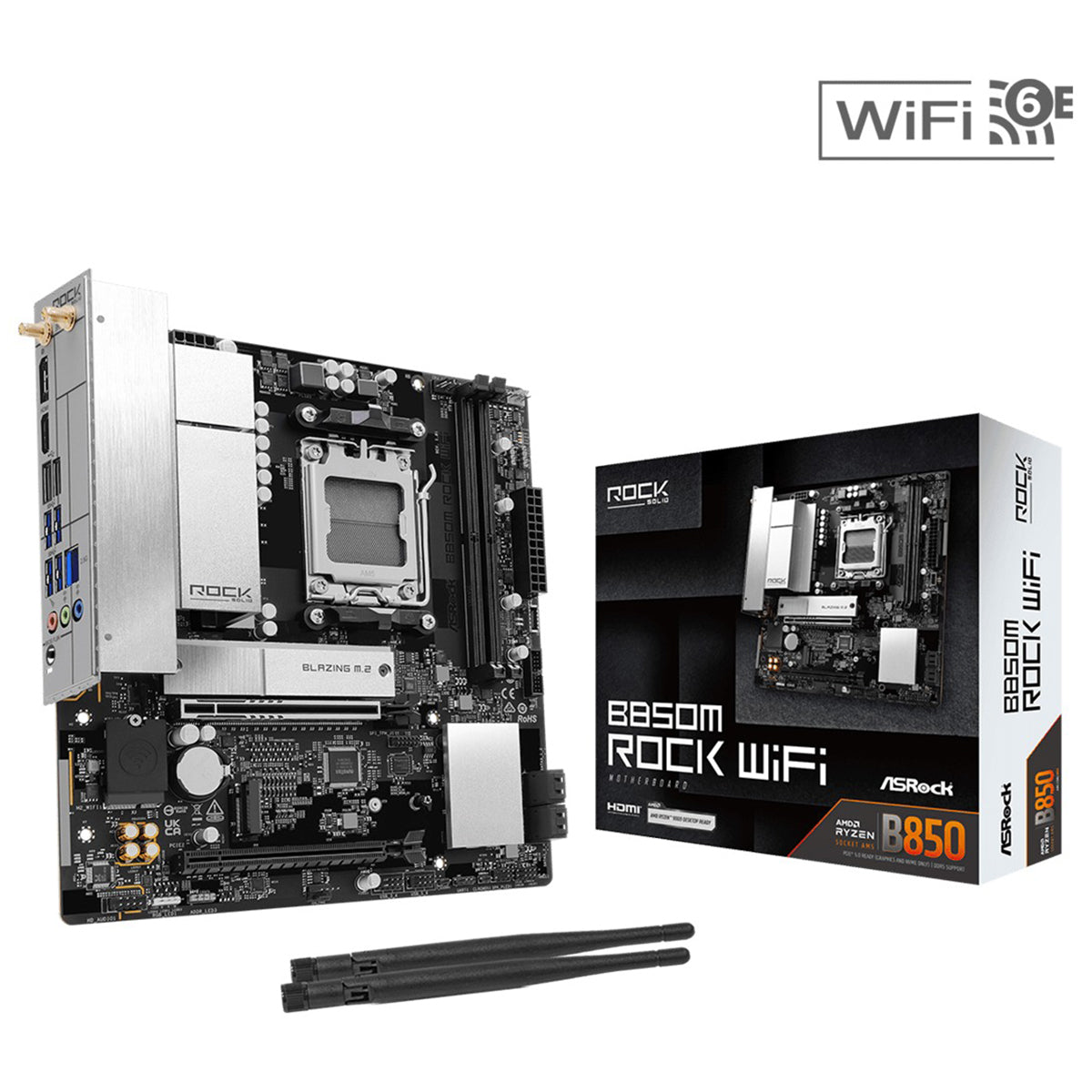 Asrock B850M Rock WiFi DDR5 AMD Motherboard