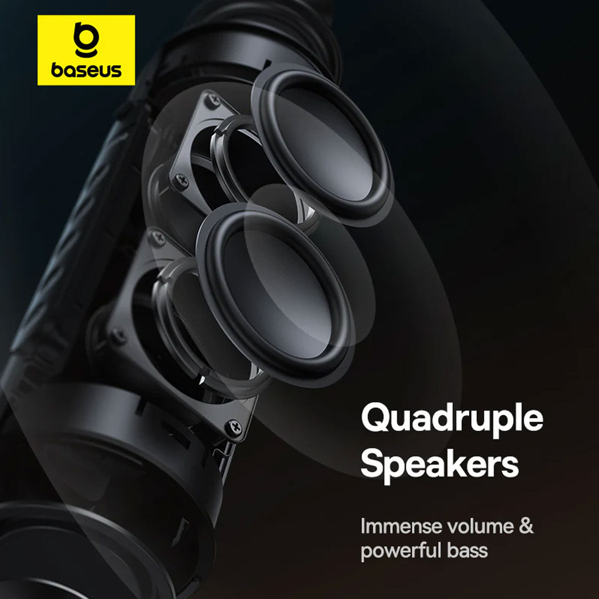 Baseus AeQur VO20 Portable Wireless Speaker (Cluster Black) (A20067900117-00)
