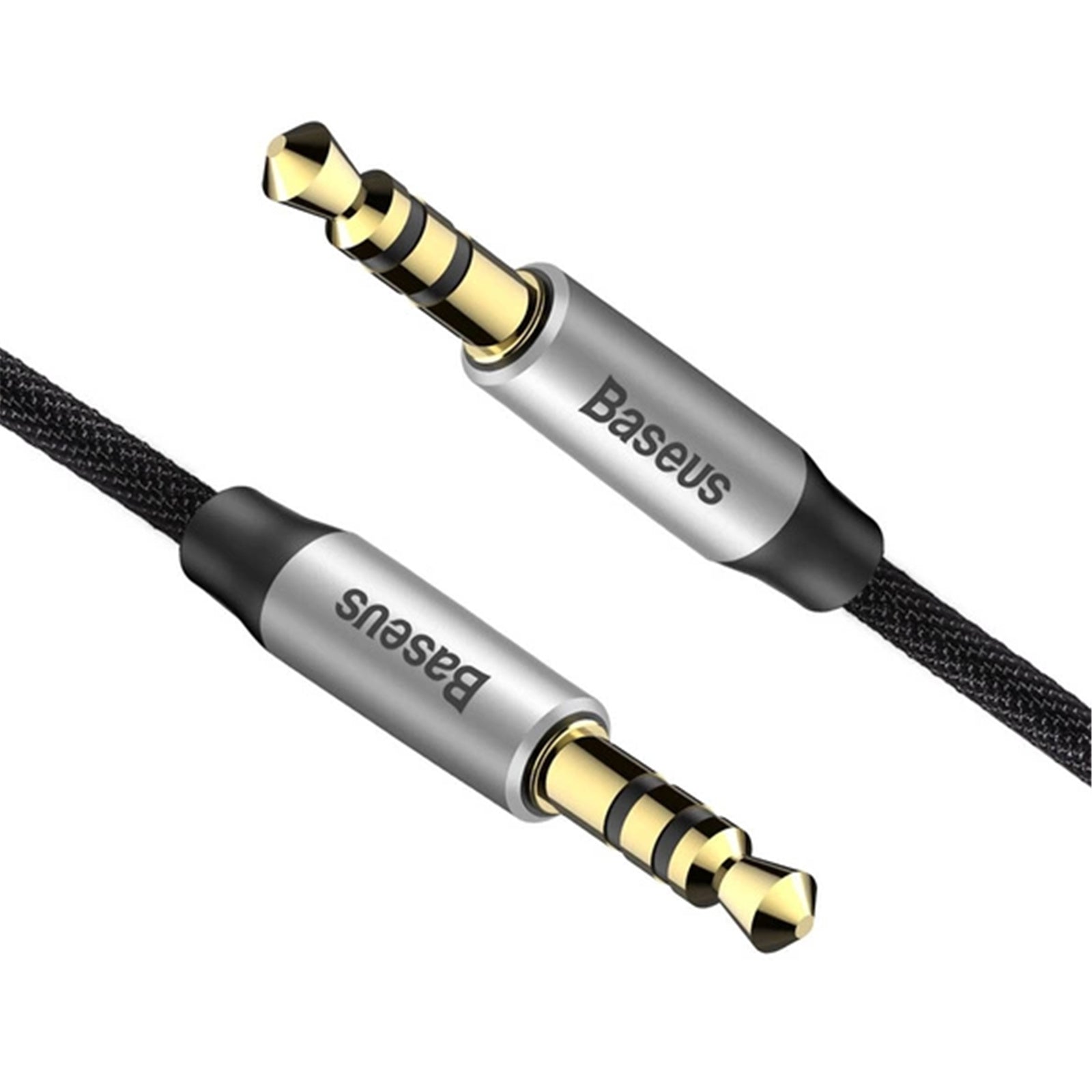 Baseus Yiven M30 Audio Cable Male to Male 3.5mm Aux Cable 1.5m (Black) (CAM30-CS1)