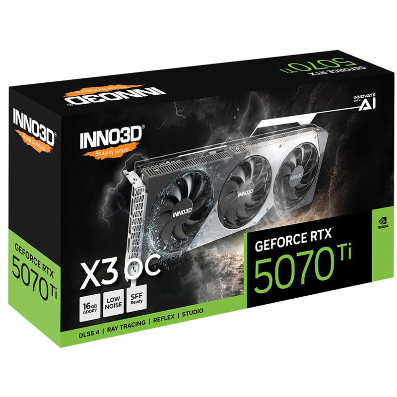INNO3D GeForce RTX 5070 Ti X3 OC 16GB GDDR7 Graphics Card