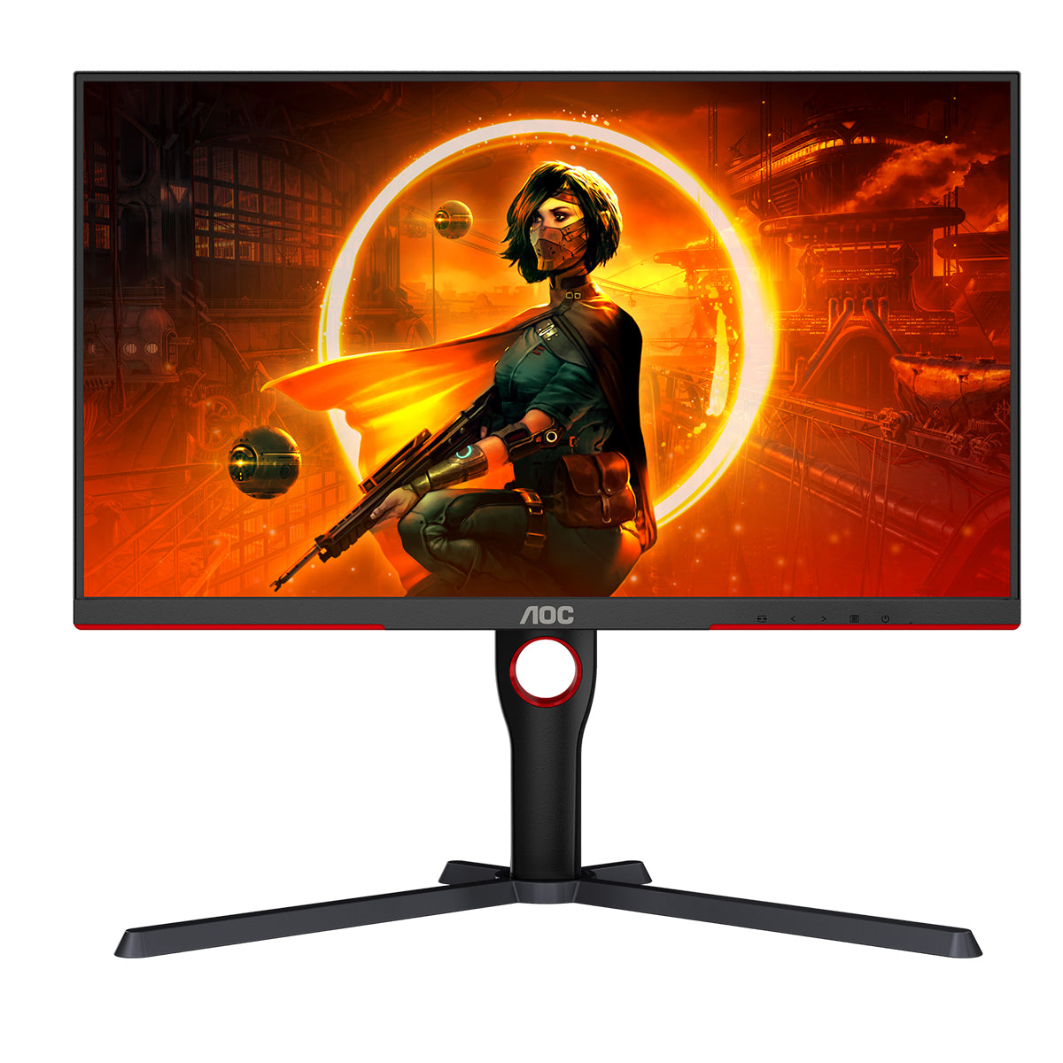 AOC Agon Q27G3XMN 27" QHD (2560x1440) 180Hz 1ms (GtG) AMD FreeSync Premium Pro Mini LED VA Gaming Monitor (Black/Red)