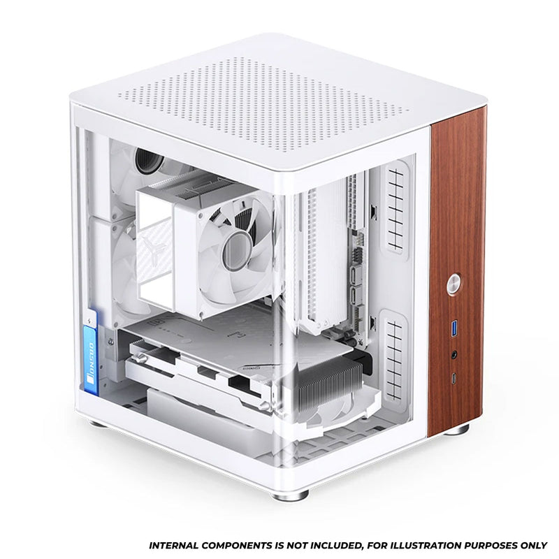 Jonsbo TK-0 ITX Separated Cabinet Computer Case (Black, White)