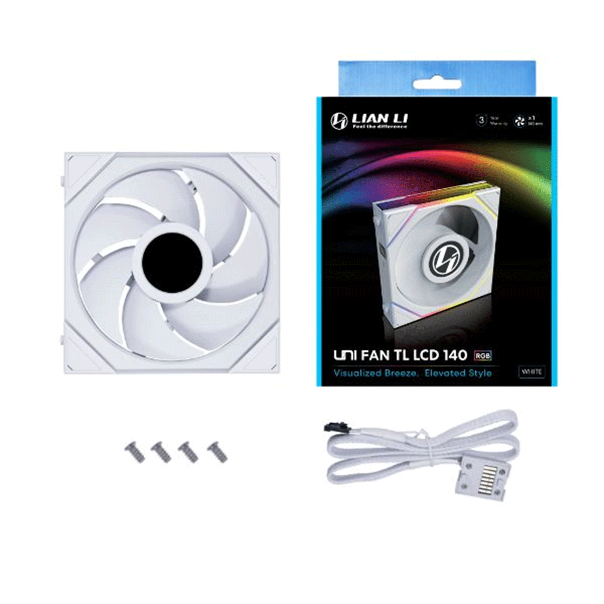 Lian Li Uni Fan TL LCD 140 RGB Reverse Blade 140MM Fan Single Pack