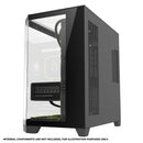 Coolman Zentra Luxe ATX Vision PC Case (Black, White)