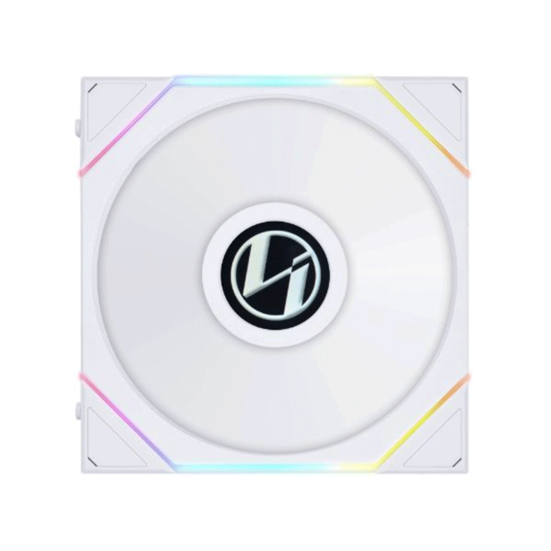 Lian Li Uni Fan TL LCD 120 RGB Reverse Blade 120mm Fan Triple Pack With Controller (White) (12RTLLCD3W)