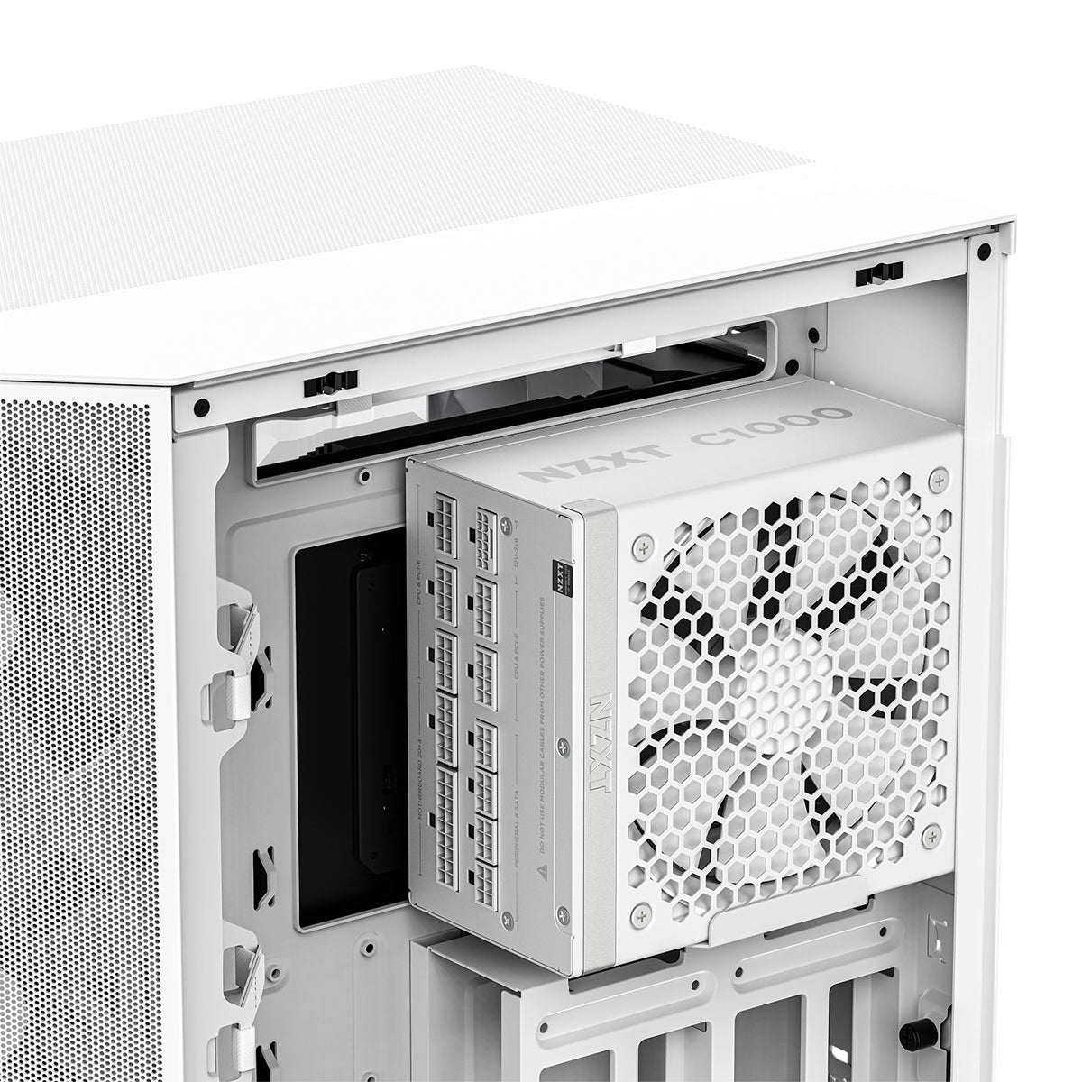 NZXT C1000 Gold 1000W 80+ Gold Fully Modular Low-Noise ATX 3.1 Power Supply (Matte White) (PA-0G2BW-US)