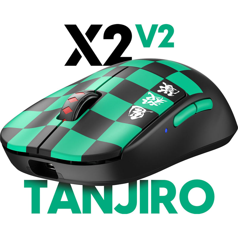 Pulsar X2V2 Symmetrical Ultralight Wireless Gaming Mouse 4K Special Pack Demon Slayer Kamado Tanjiro Limited Edition Size 2 (PX222TJ4)