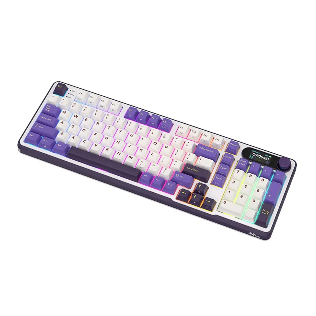 Royal Kludge RK-S98 Tri-Mode RGB 98 Keys Hot Swappable Mechanical Keyboard Blackberry Mousse