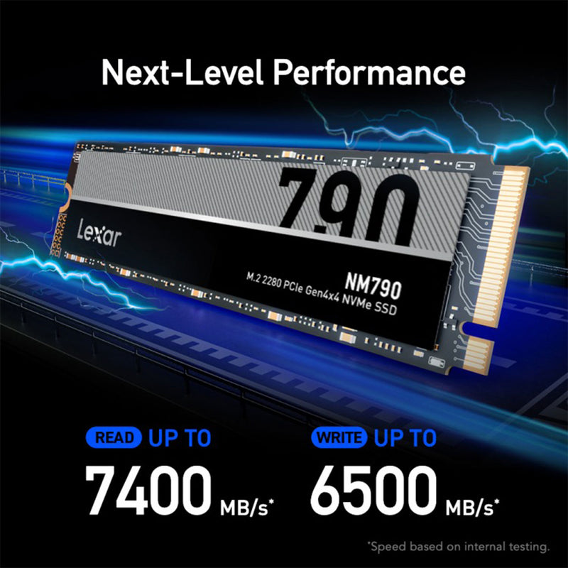 Lexar NM790 1TB 2280 PCIe Gen4x4 M.2 2280 NVMe SSD (LNM790X001T-RNNNG)