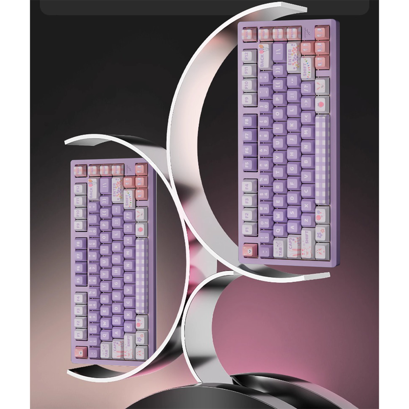 VXE75 Aluminum Gasket Structure Wireless Mechanical Keyboard (Purple) (Ice Berry Switch)