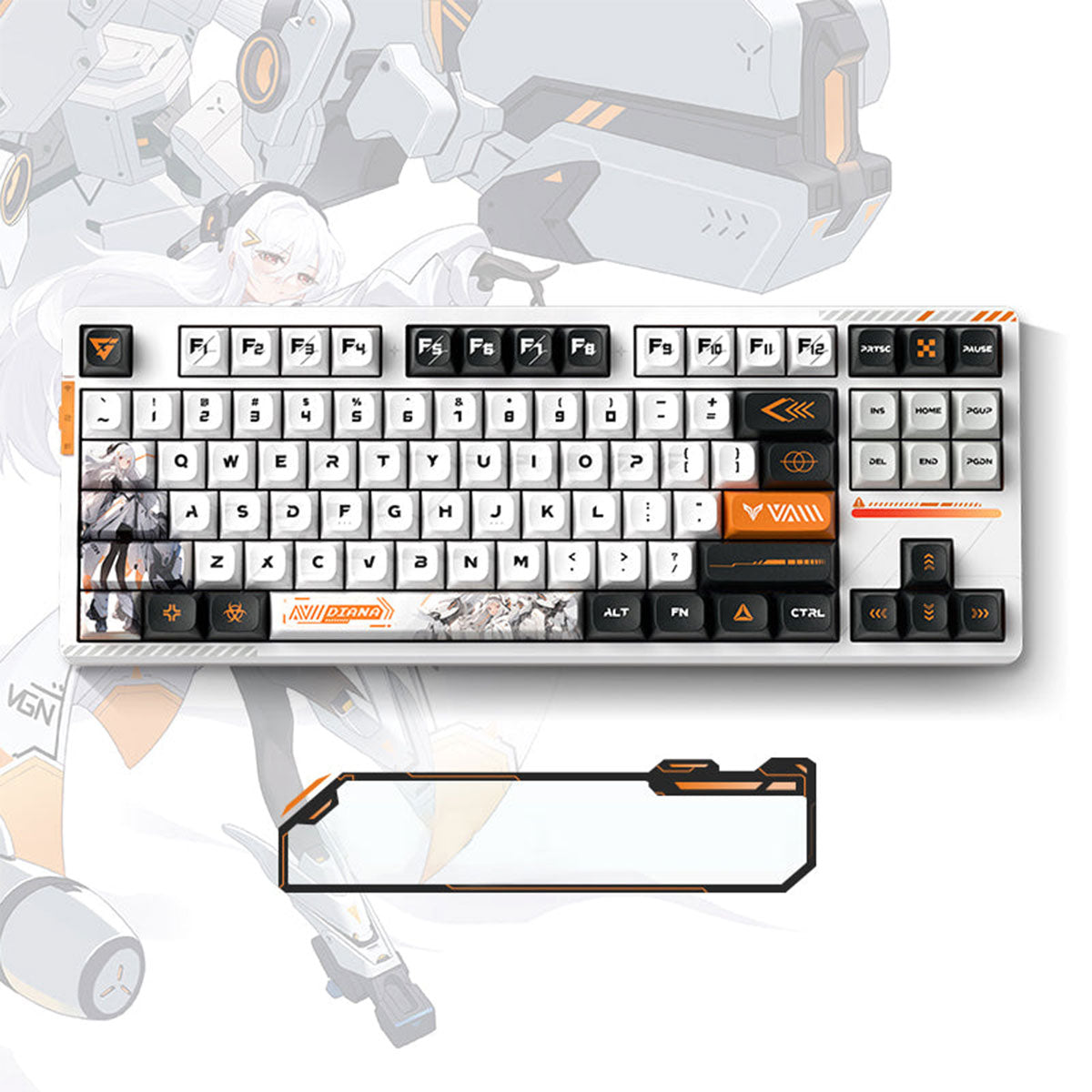 VXE V87 Pro Gasket RGB Mechanical Keyboard Ania Switch (Diana)
