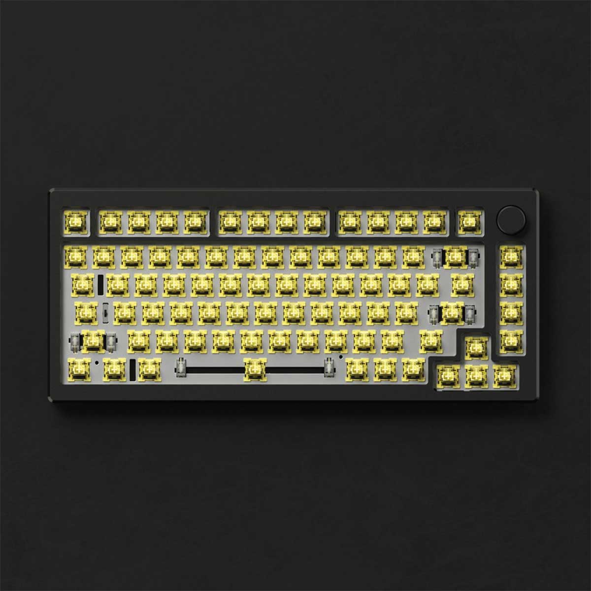 Akko MOD 007B HE DIY Kit With OSA Keycap Set 187-Key Cream White (Akko Cream Yellow Magnetic Switch)