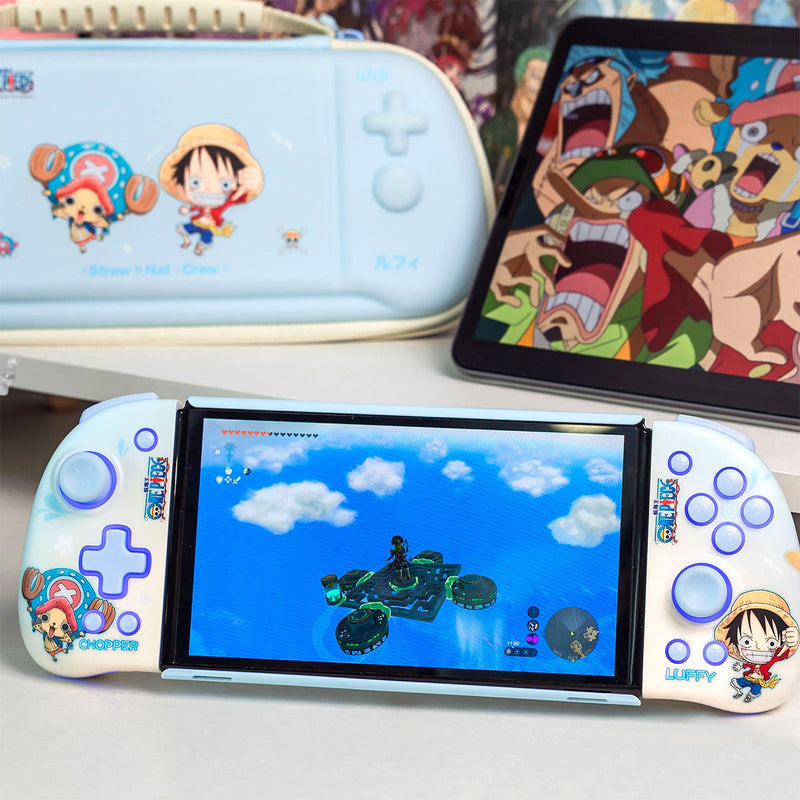 IINE Switch Left and Right Controller (Luffy & Chopper) + Storage Bag for Swith Lite/ Switch/ Switch OLED (Luffy & Chopper) Bundle (L930)