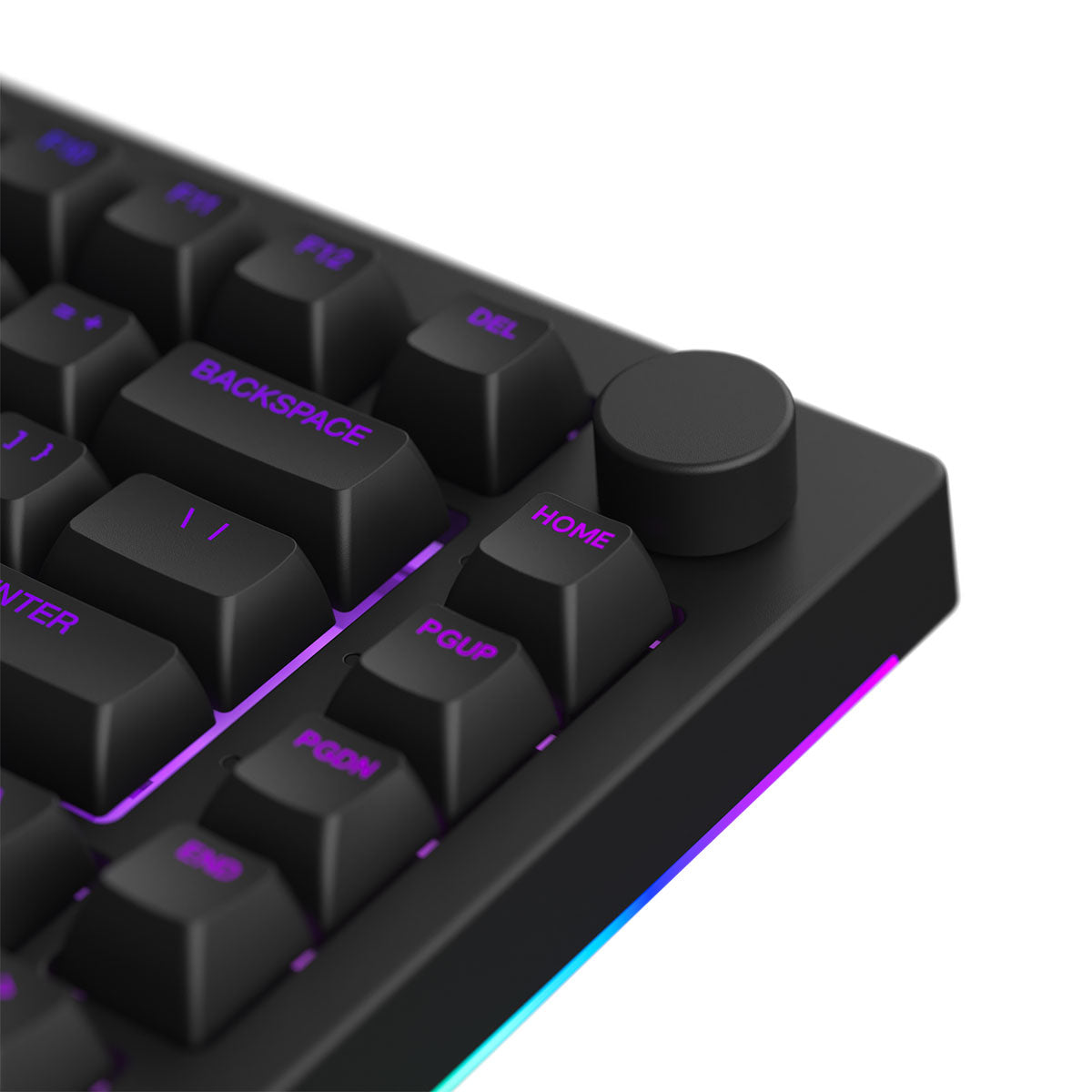 Akko Black 5075B Plus Shine-Through Multi-Mode RGB Hot-Swappable Mechanical Keyboard (Akko V3 Cream Yellow Pro)