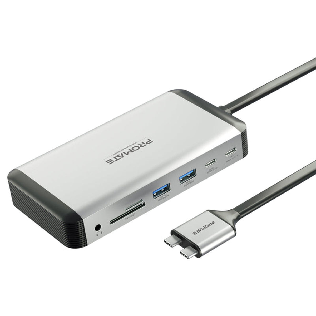 Promate Versahub-MST 13-In-1 Macbook Docking Station With 150W Dual Display | DataBlitz