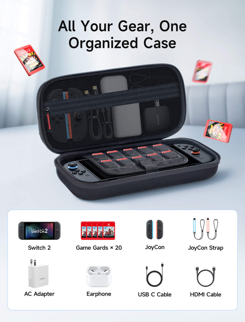 JSAUX Mega Carry Travel Case for Nintendo Switch 2 