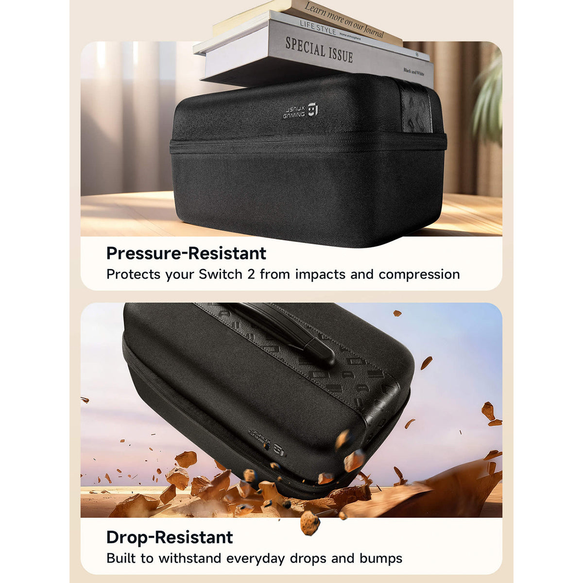 JSAUX FlexForm Max All-in-One Modular Case for Nintendo Switch 2 (Black) (BG0134)