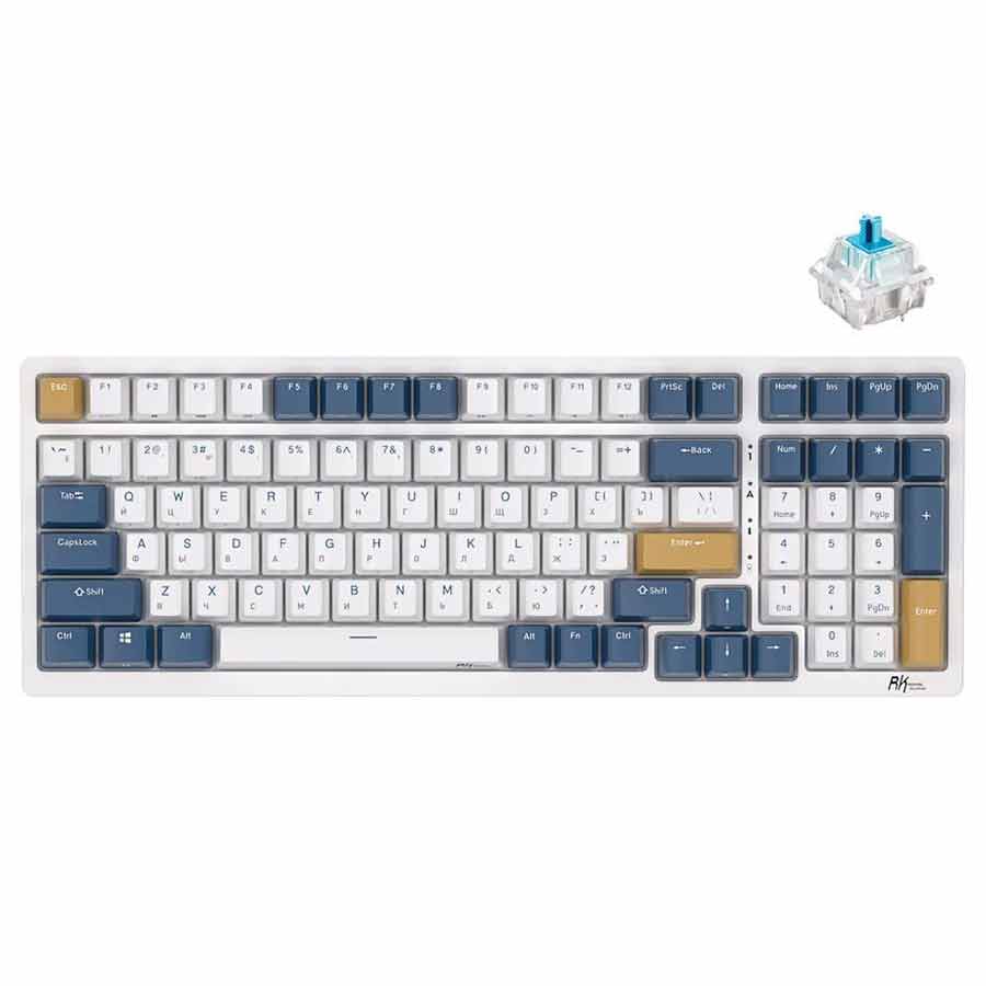 Key Rk 98 Home All products Royal Kludge RK98 Tri-Mode RGB 100 Ke...