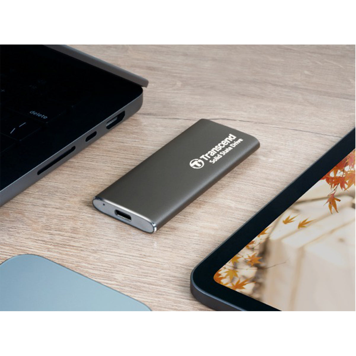 Transcend ESD265C 500GB USB 10Gbps Up to 1050MB/s Type-C Portable SSD (TS500GESD265C)
