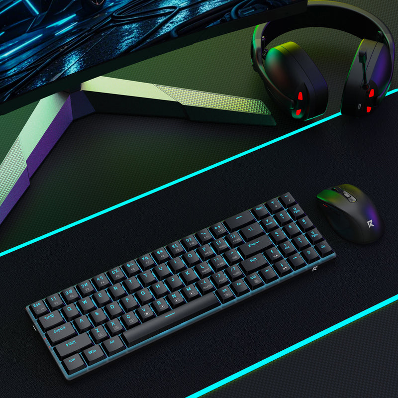 Redragon BS-8773 2.4G Wireless Mechanical Keyboard & Mouse Bundle (Black)