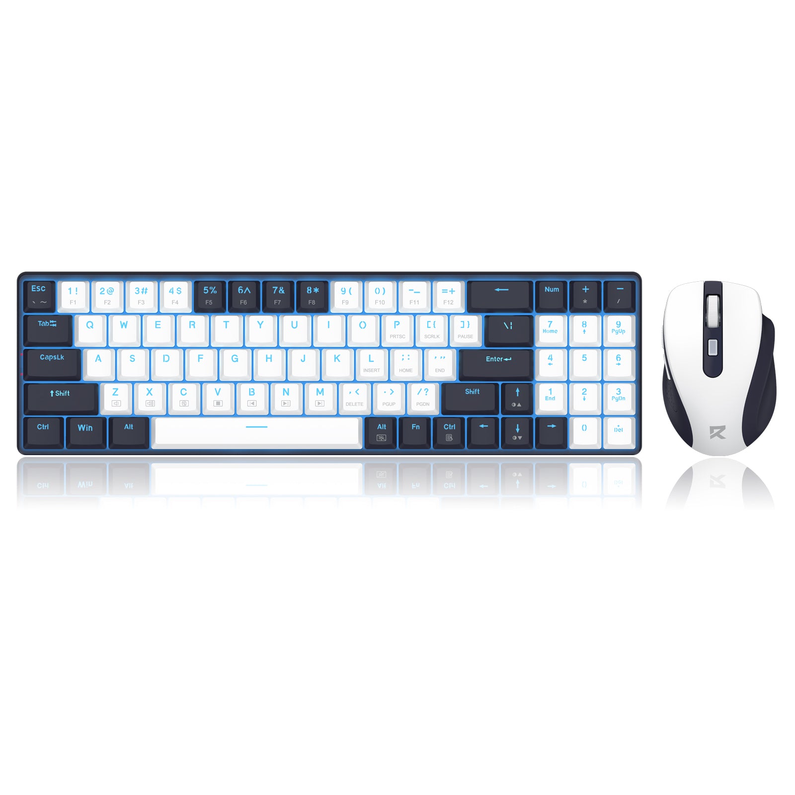 Redragon BS-8773-VB 2.4G Wireless Mechanical Keyboard & Mouse Bundle (Black)
