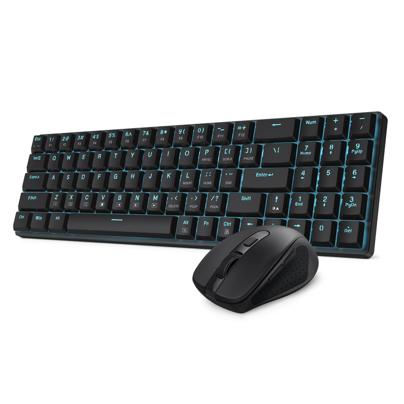 Redragon BS-8773 2.4G Wireless Mechanical Keyboard & Mouse Bundle (Black)
