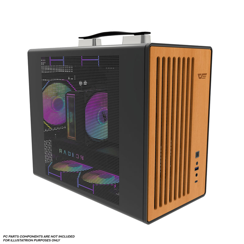 DarkFlash WD200 Wood Edition M-ATX PC Case