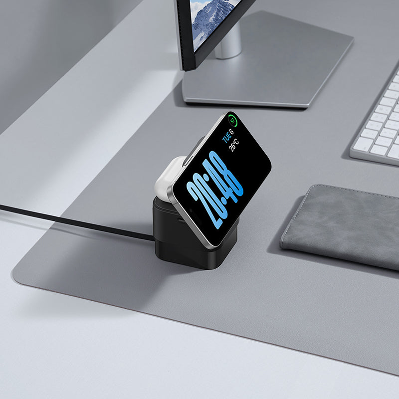 Baseus MagPro 3-in-1 Magnetic Wireless Charger Includes MagPro Magnetic Wireless Charger