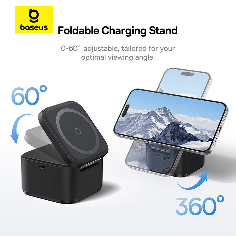 Baseus MagPro 3-in-1 Magnetic Wireless Charger Includes MagPro Magnetic Wireless Charger