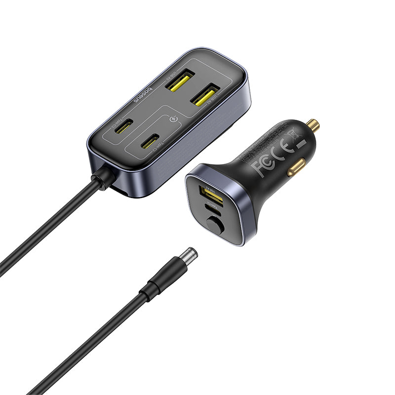 Baseus BackseatPal L1 In-Vehicle Car Charger 3U+3C 110W (Cosmic Black) (C00081100121-00)