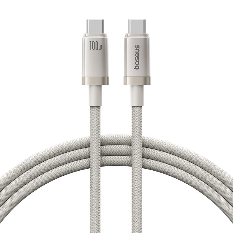 Baseus Titanium Alloy Fast Charging Cable USB-C to USB-C 100W 1m (Galaxy Titanium Gold)