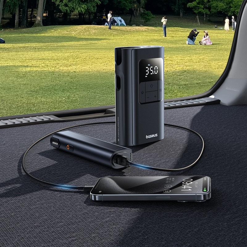 Baseus PrimeTrip VA1 Wired & Wireless 2-in-1 Tire Inflator (Cosmic ...