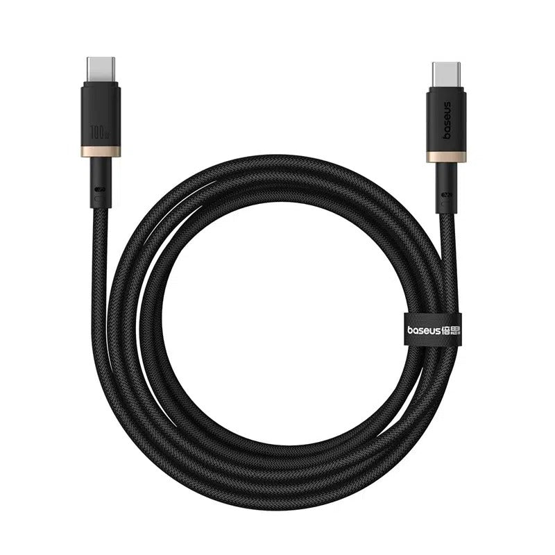 Baseus Dura Series Fast Charging Cable USB-C to USB-C 100W 2M (Gold/Black) (P10377803U01-02)