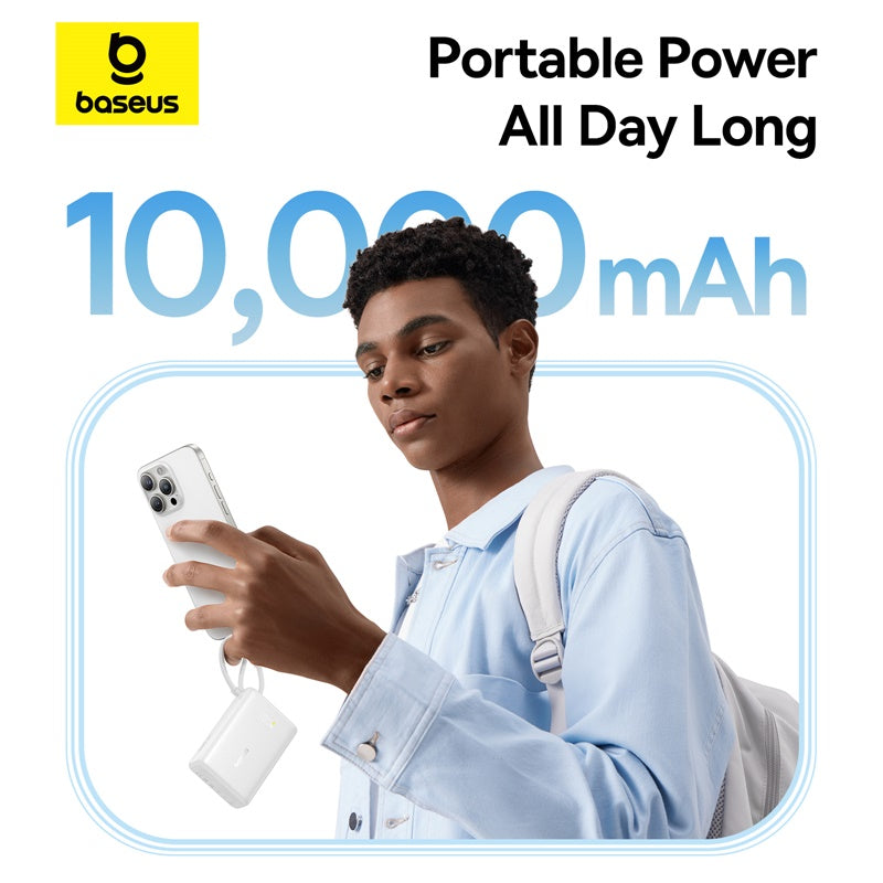 Baseus PicoGo Digital Display Power Bank 10000mAh 45W with Built-in USB-C Cable