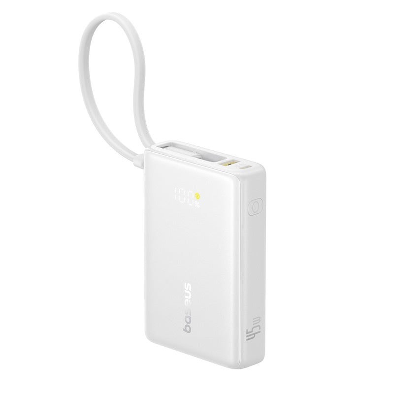 Baseus PicoGo Digital Display Power Bank 10000mAh 45W with Built-in USB-C Cable