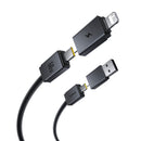 Baseus Versatile Two-for-Two Fast Charging Cable U+C to C+L 60W 2M