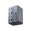 Baseus UnionJoy Pro 17-Port Quadruple-Dispaly Multifunctional Hub Docking Station (Grey)
