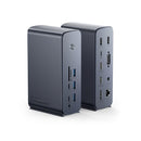Baseus UnionJoy Pro 17-Port Quadruple-Dispaly Multifunctional Hub Docking Station (Grey)
