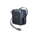 Baseus EnerCore CJ11 Fast Charger with Retractable Cable 2C+U 100W (Cluster Black) (E0120N00)