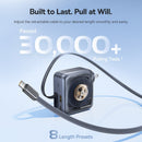 Baseus EnerCore CJ11 Fast Charger with Retractable Cable 2C+U 100W (Cluster Black) (E0120N00)