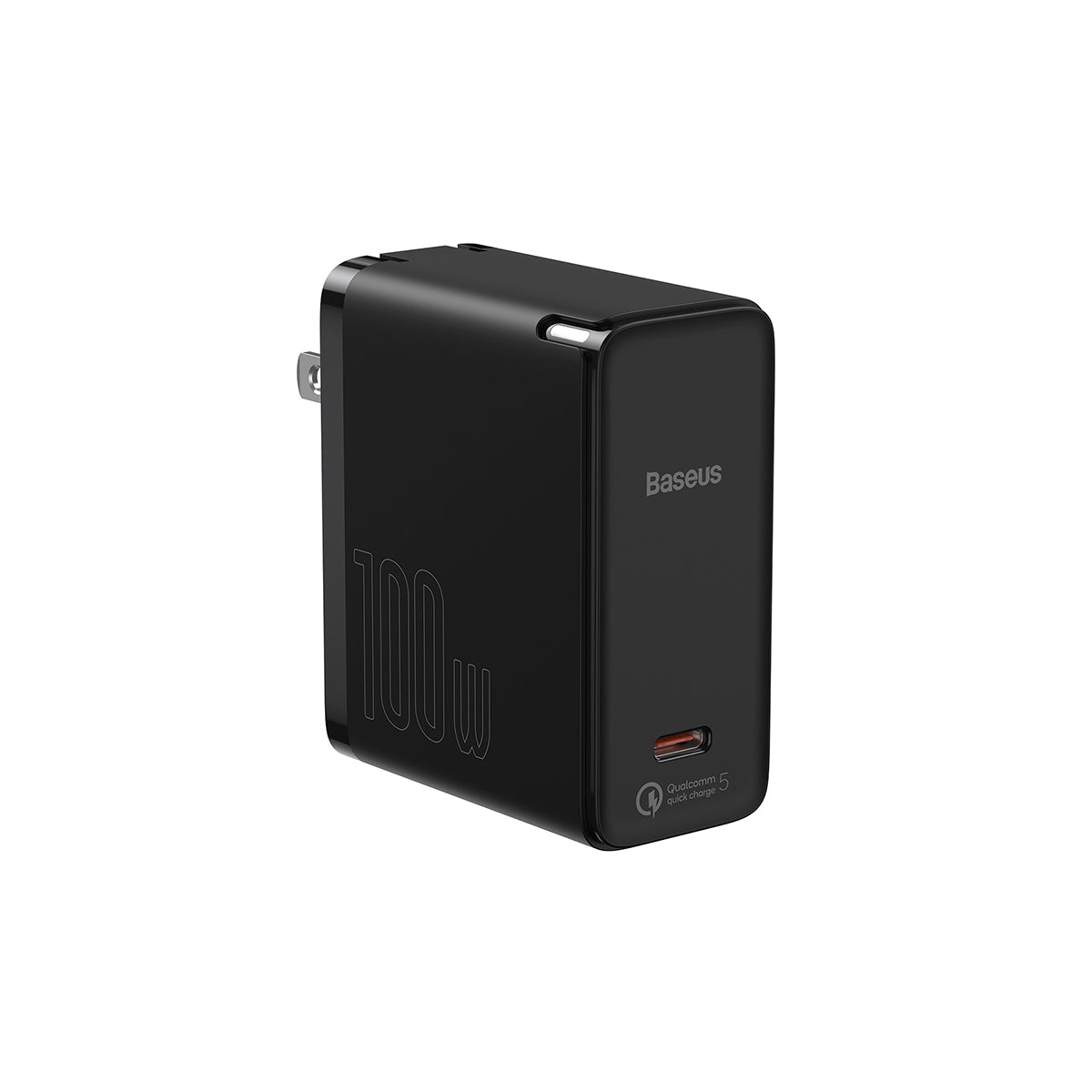 Baseus GaN2 Fast Charger 1C 100W US Set (Black) (TZCCGAN-Z01)