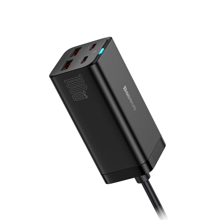 Baseus GaN3 Pro Desktop Fast Charger 2U+2C 100W (Black) (CCGP000101)