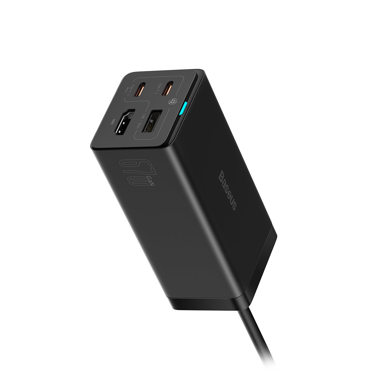 Baseus Gan5 Pro Desktop Fast Charger 1U+2C+HDMI 67W (Black) (CCGP110101)
