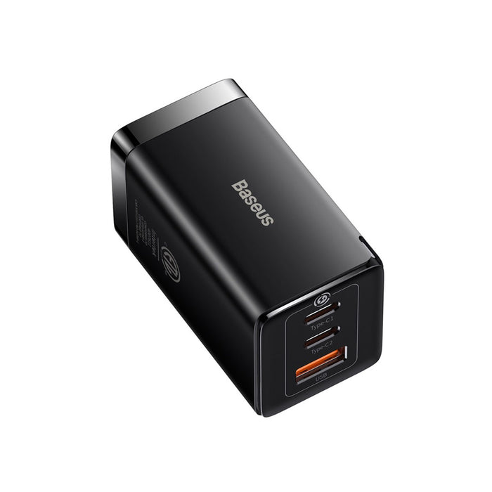 Baseus GaN5 Pro Fast Charger 2C+U 65W US (Black) (CCGP120101)