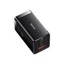 Baseus GaN5 Pro Fast Charger 2C+U 65W US (Black) (CCGP120101)
