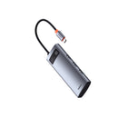 Baseus Metal Gleam Series 7-Port Hub USB-C to HDMI 4K@60Hz + 3xUSB 3.0 + PD + SD/TF (Space Grey)