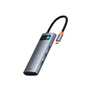 Baseus Metal Gleam Series 7-Port Hub USB-C to HDMI 4K@60Hz + 3xUSB 3.0 + PD + SD/TF (Space Grey)